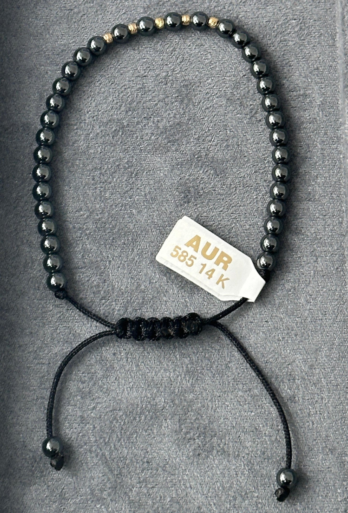 Bratara cu bile de aur 14K