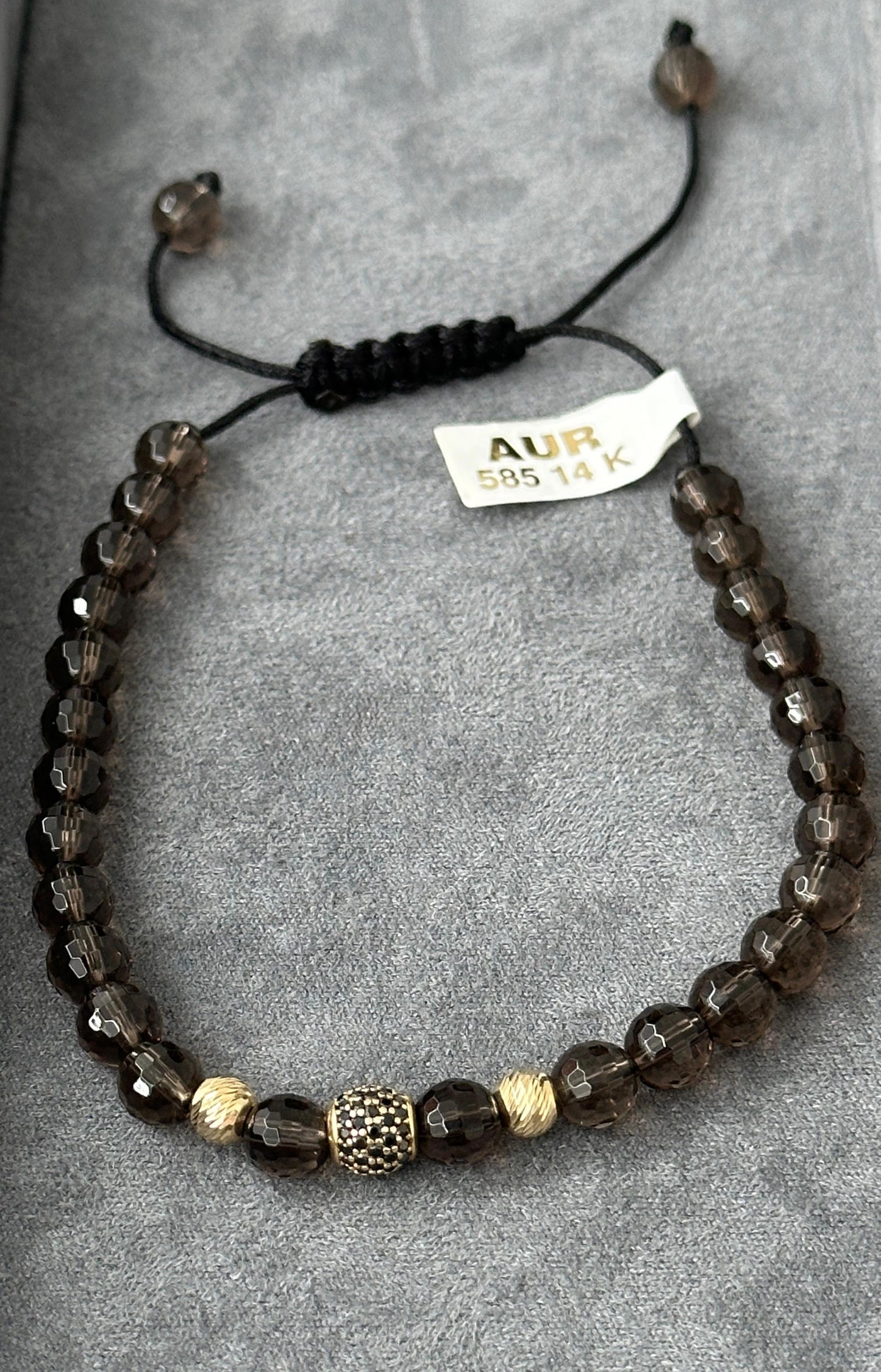 Bratara cu bile de aur 14K