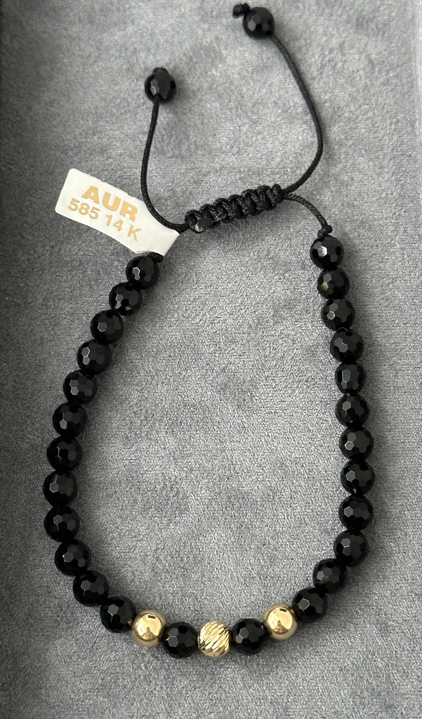Bratara cu bile de aur 14K